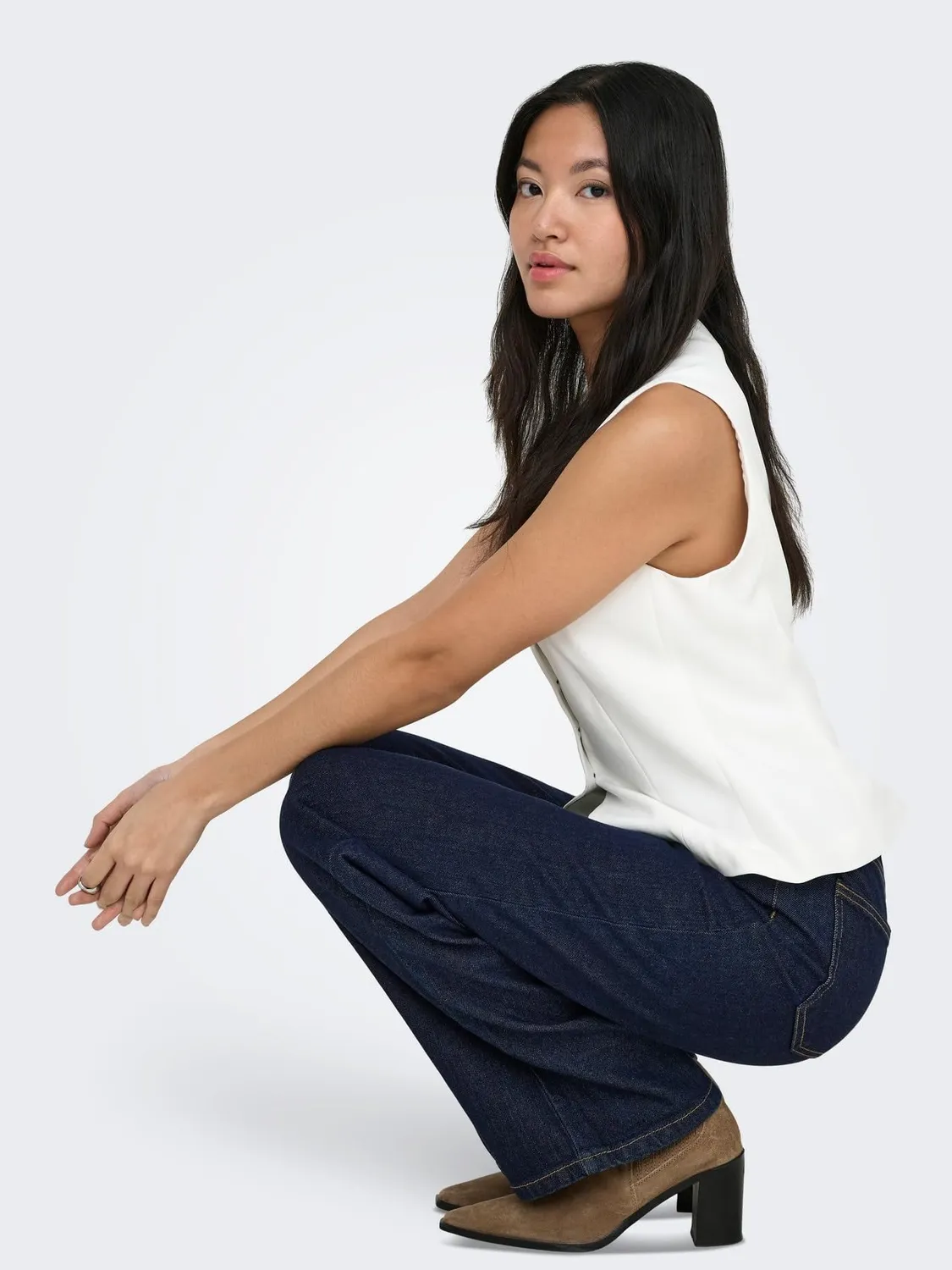 Only OnlJuicy HW Wide jeans donna blu scuro 27W/32L largo
