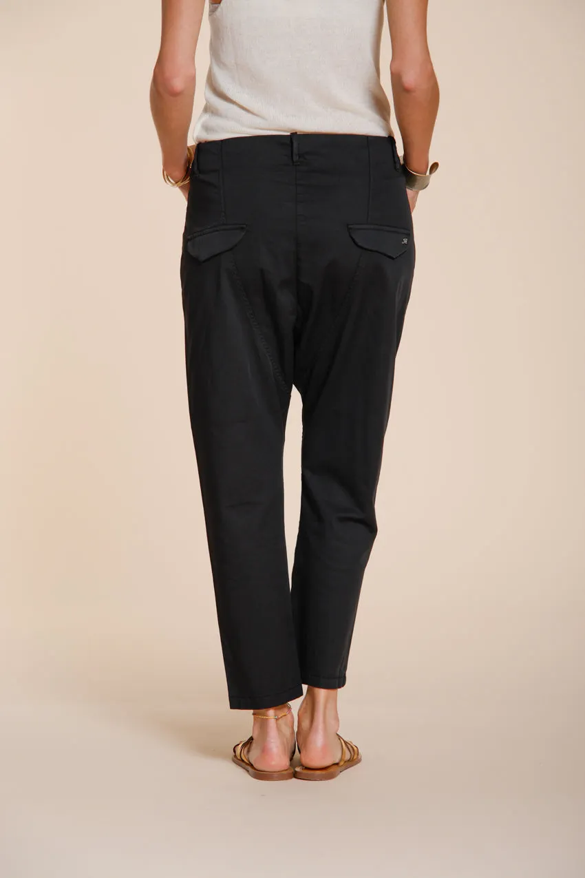 Mason's Malibu Jogger chino donna nero carrot fit