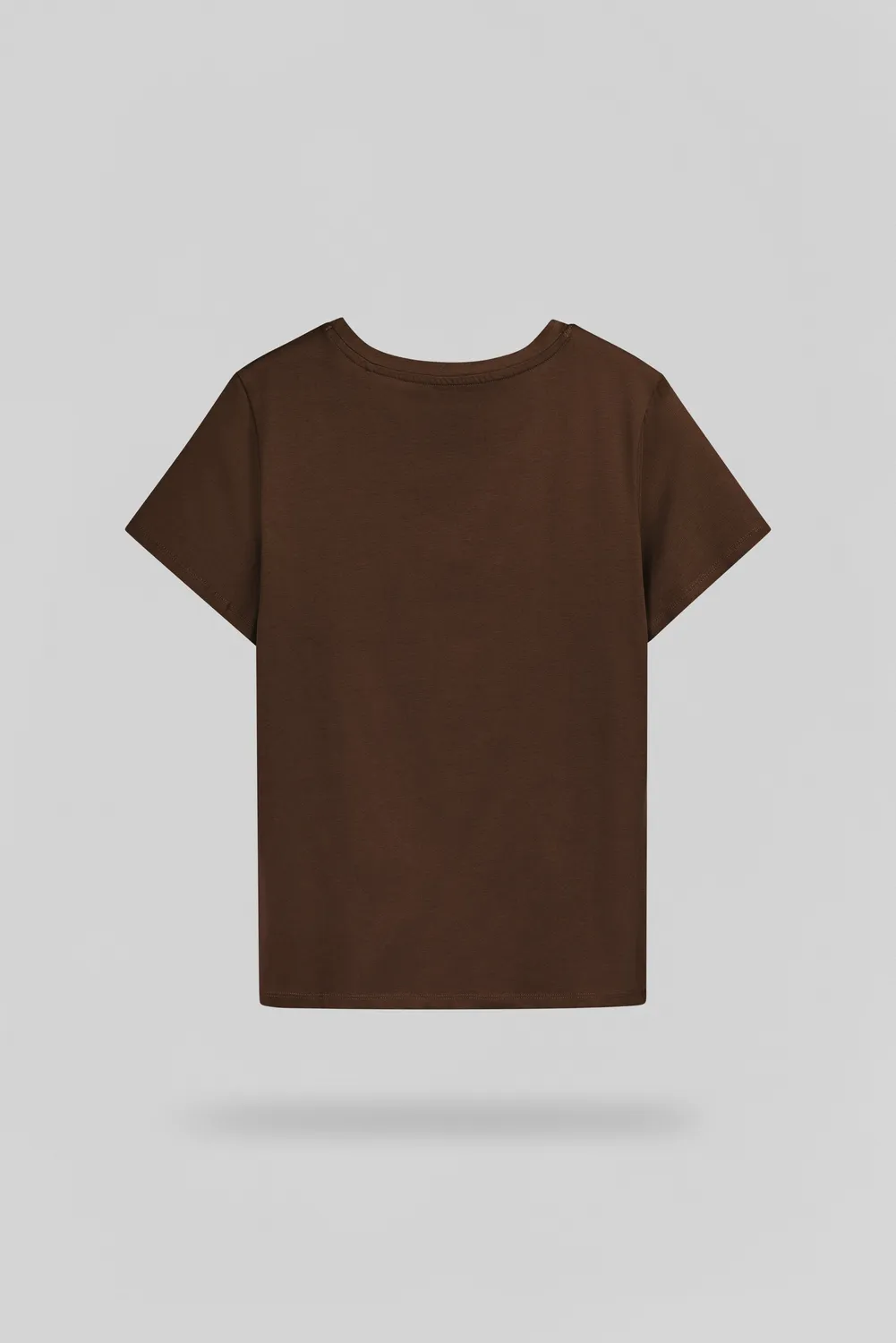 Teddy Smith T-Ribelle T-Shirt Donna Cioccolato Cotone Regular