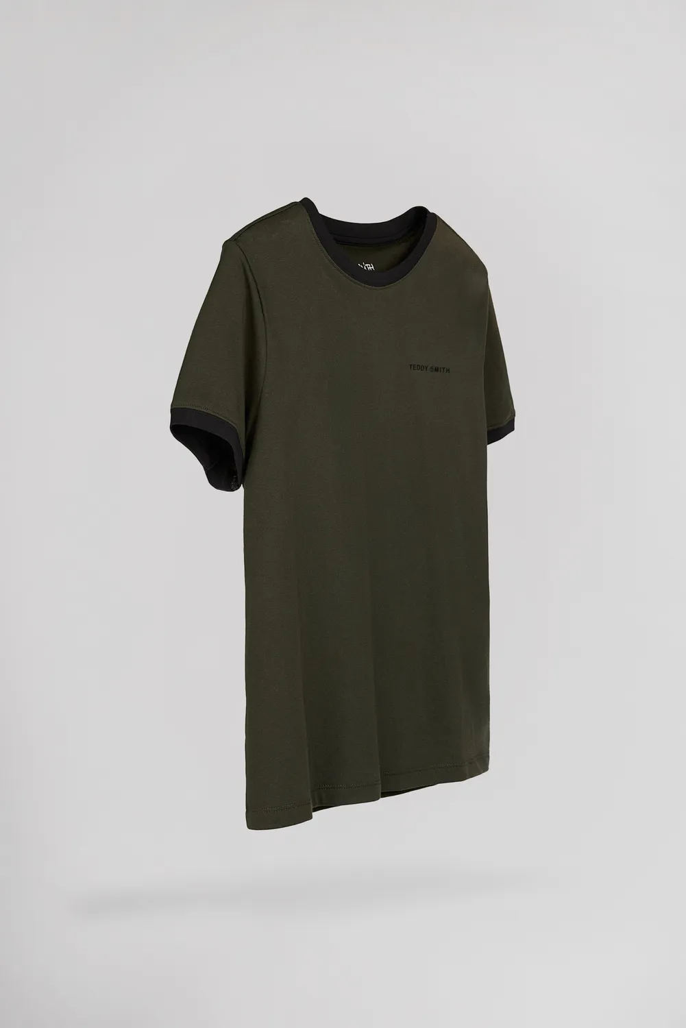 Teddy Smith The Tee 2 t-shirt bambino kaki cotone