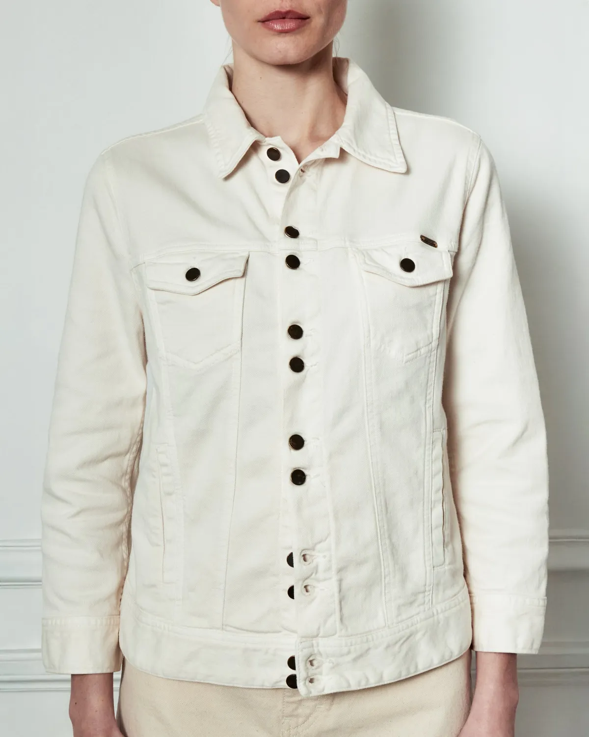 acquaverde Carmen giacca western Cream aderente