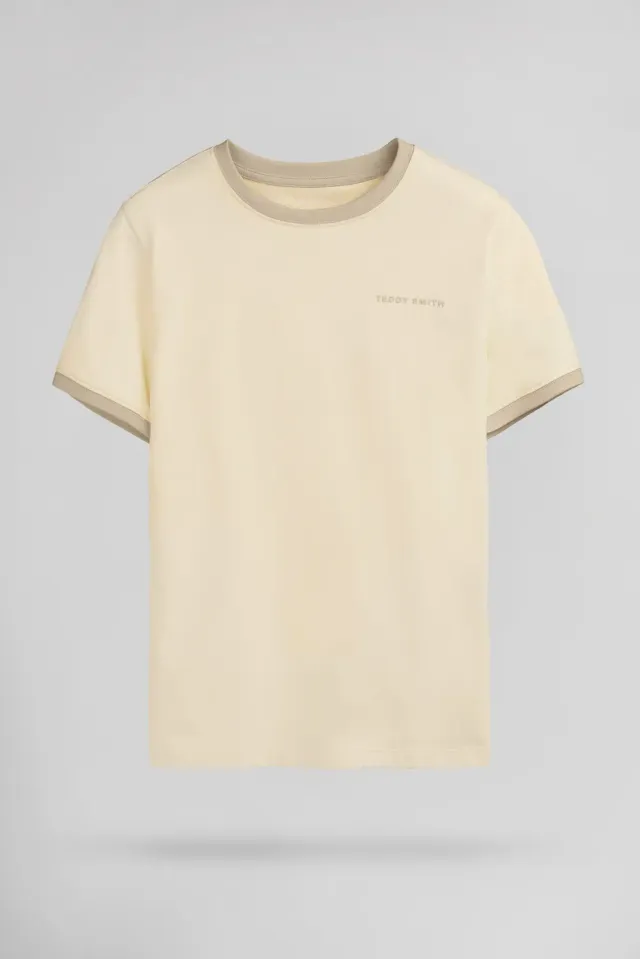 Teddy Smith The Tee 2 R MC JR Naturel T-Shirt Bambino Cotone