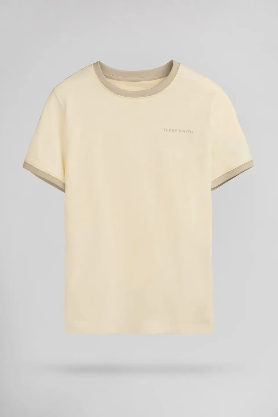 Teddy Smith The Tee 2 R MC JR Naturel T-Shirt Bambino Cotone