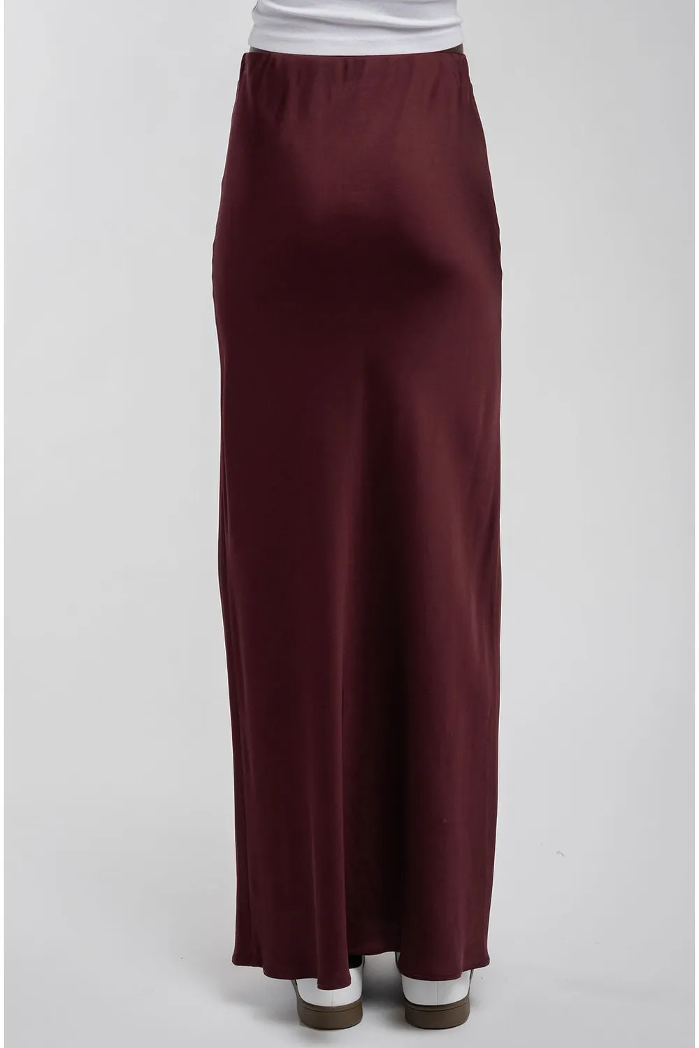 Teddy Smith J-Leone gonna lunga donna bordeaux satin viscosa