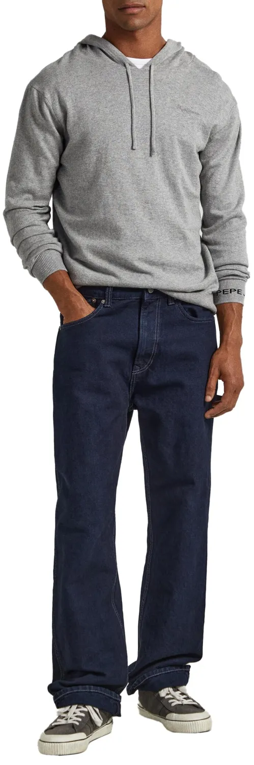 Pepe Jeans Andre hoodie felpa uomo blu Dulwich cotone