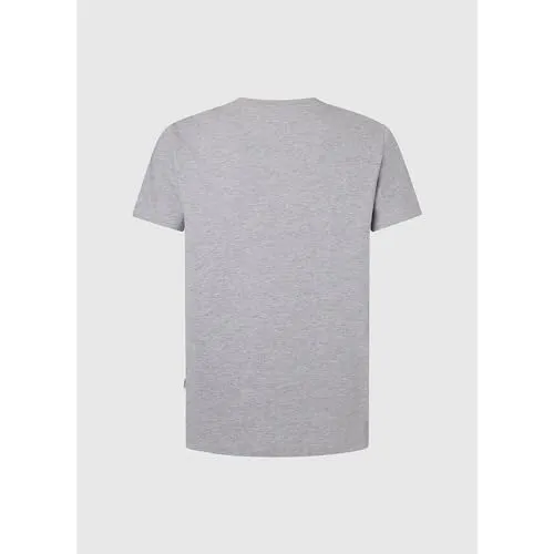 Pepe Jeans Craigton T-shirt uomo grigio melange logo petto