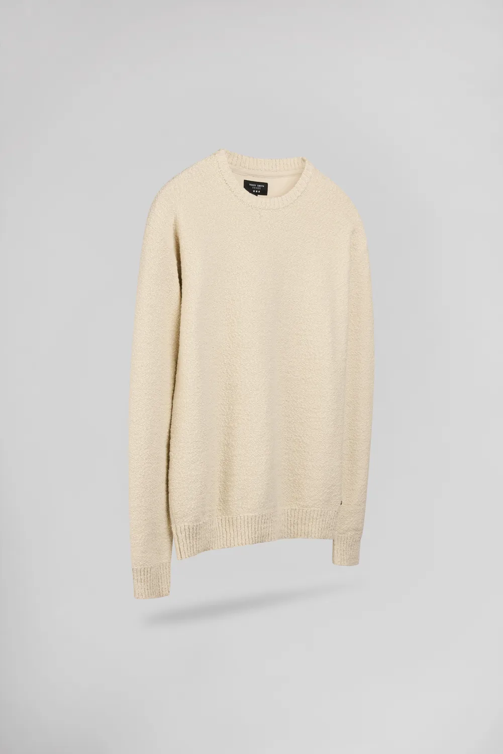 Teddy Smith P-Elio Maglione Uomo Crema Leggero