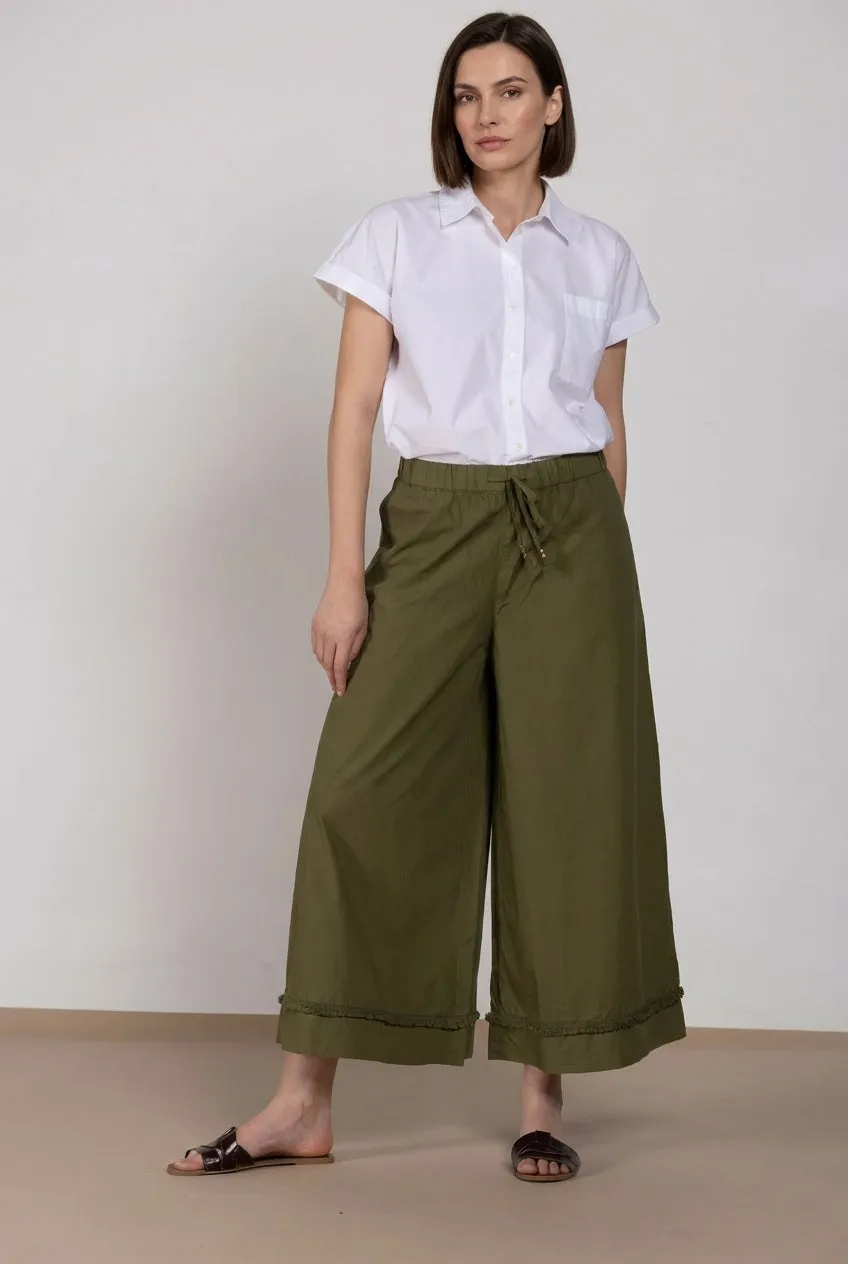 Mason's Portofino Cropped chino donna verde bosco wide
