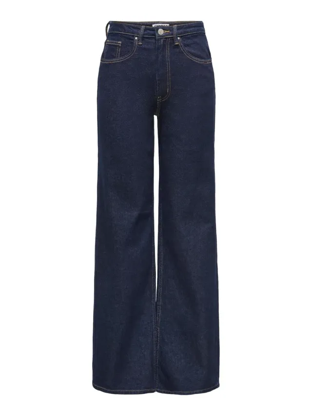 Only OnlJuicy HW Wide jeans donna blu scuro 27W/32L largo