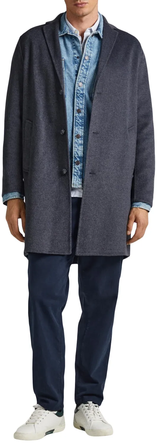 Pepe Jeans Brighton cappotto uomo L lana 3 bottoni