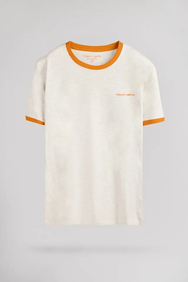 Teddy Smith The Tee 2 R MC t-shirt uomo bianco avorio cotone