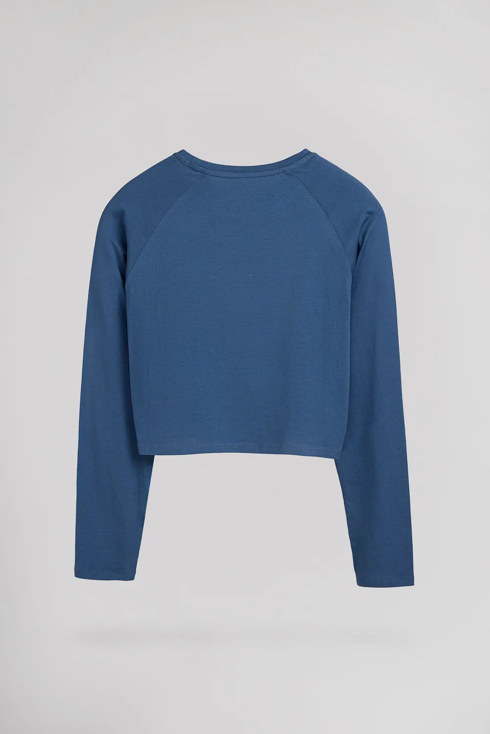 Teddy Smith T-Ody Jr maglietta bambina faded indigo maniche lunghe