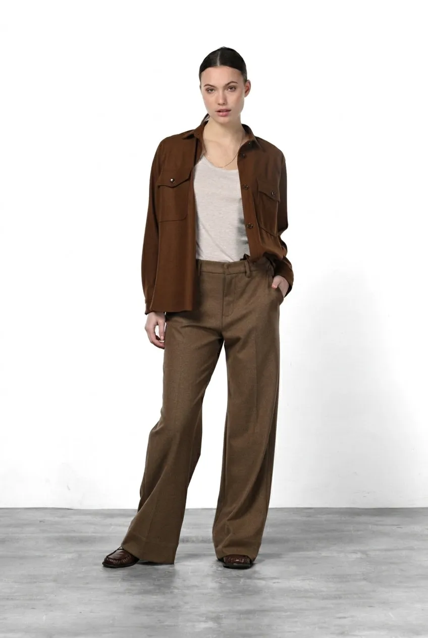 Mason's New York Studio Tailored chino nocciola straight jersey