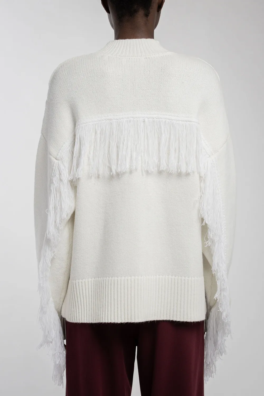 Teddy Smith P-Jennah Middle maglione donna bianco trecce