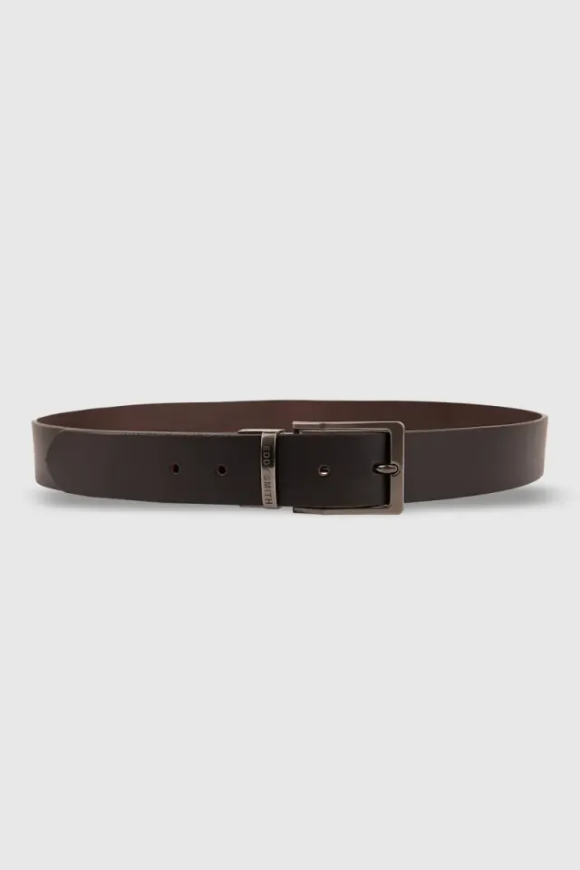 Teddy Smith C-Orwin cintura pelle reversibile nero marrone