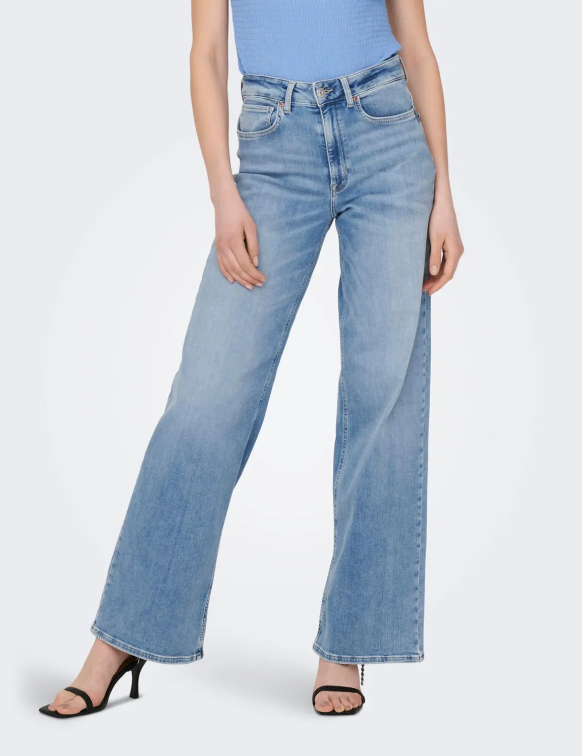 ONLY Onlmadison Blush HW Wide Jeans L/32L vita alta
