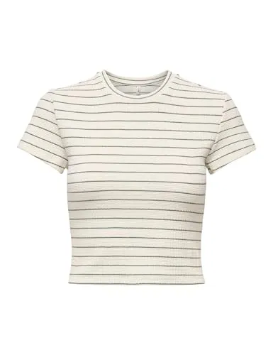 ONLY Onlanits S/S O-Neck Cropped Top maglietta S