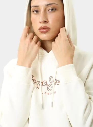 Pepe Jeans Frida felpa donna M cappuccio grigia