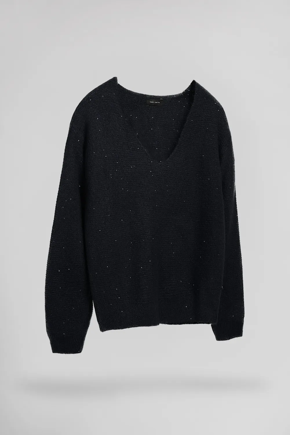 Teddy Smith P-Rachel pull donna dark navy scollo V
