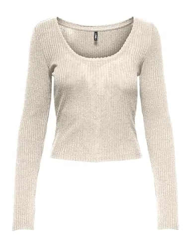 ONLY Onlnelle Life Top Maniche Lunghe XL Nero jersey