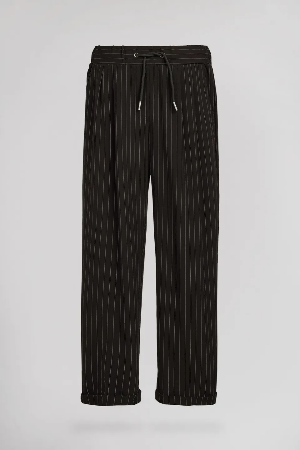 Teddy Smith Raye JR pantaloni bambina nero a righe