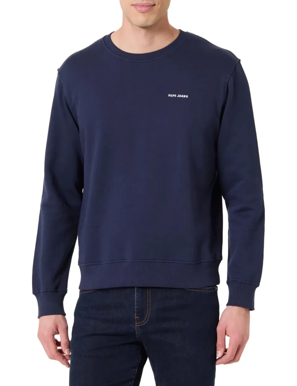 Pepe Jeans Basic felpa uomo regular blu navy L