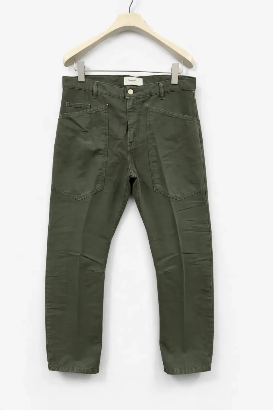 acquaverde Sean Military Khaki pantalone dritto 7/8