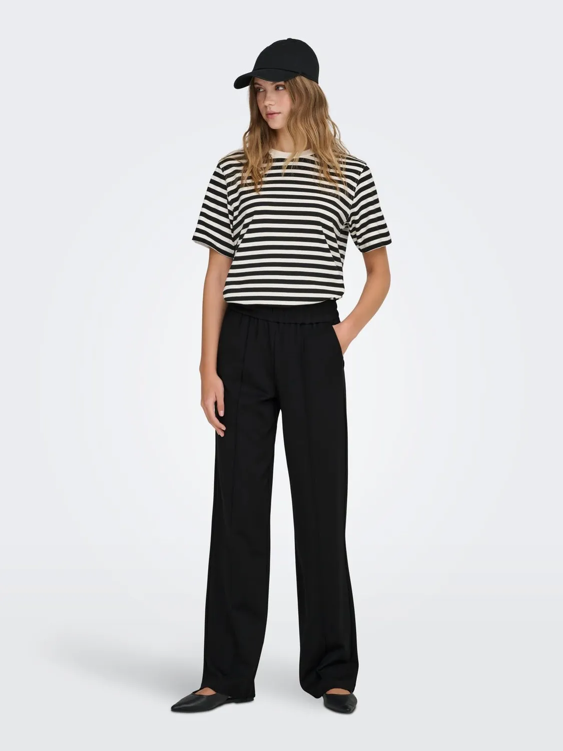 Only OnlPoptrash Suki Life pantaloni donna nero S/32L