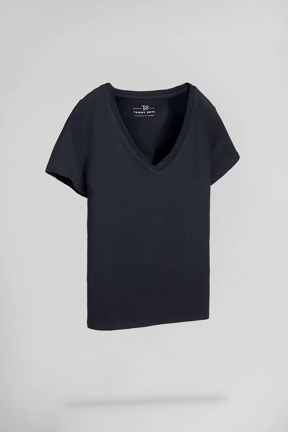 Teddy Smith T-Mia MC T-Shirt Donna Blu Navy