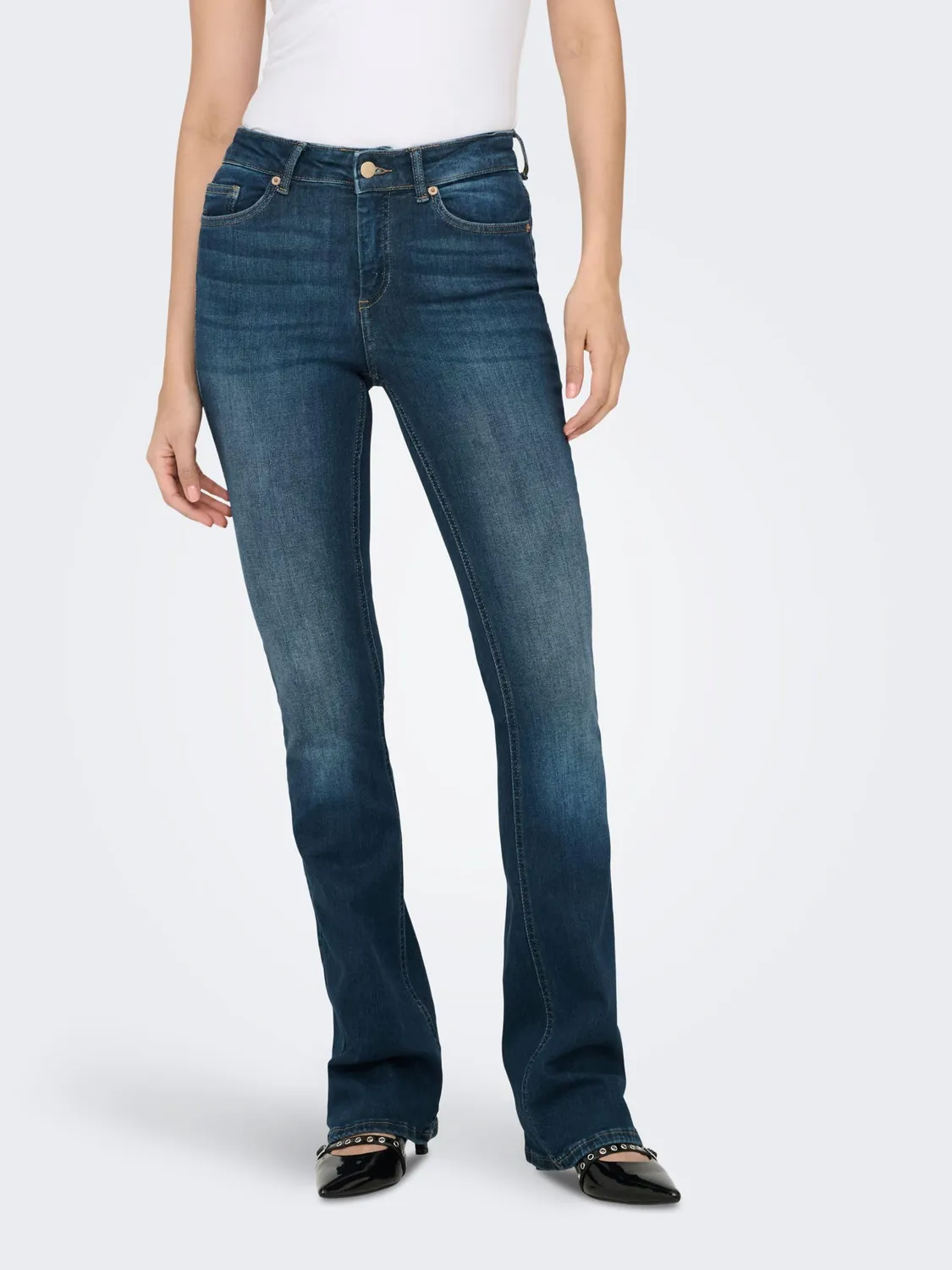 ONLY Onlblush Jeans Flared Donna Vita Media M/30L