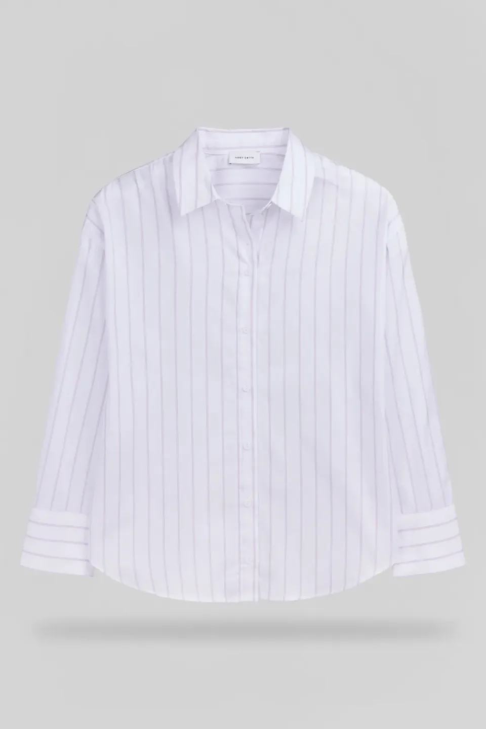 Teddy Smith C-Charlina camicia oversize righe bianche