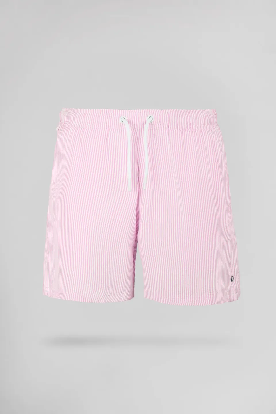 Teddy Smith S-Pablo Costume Mare Uomo Pink Seersucker