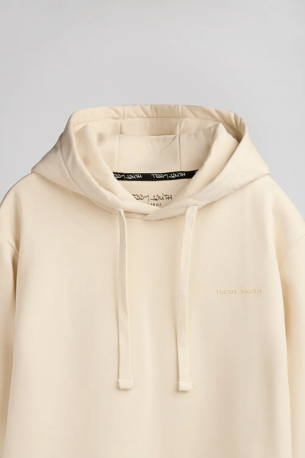 Teddy Smith S-Nark Hoody felpa uomo naturel con cappuccio