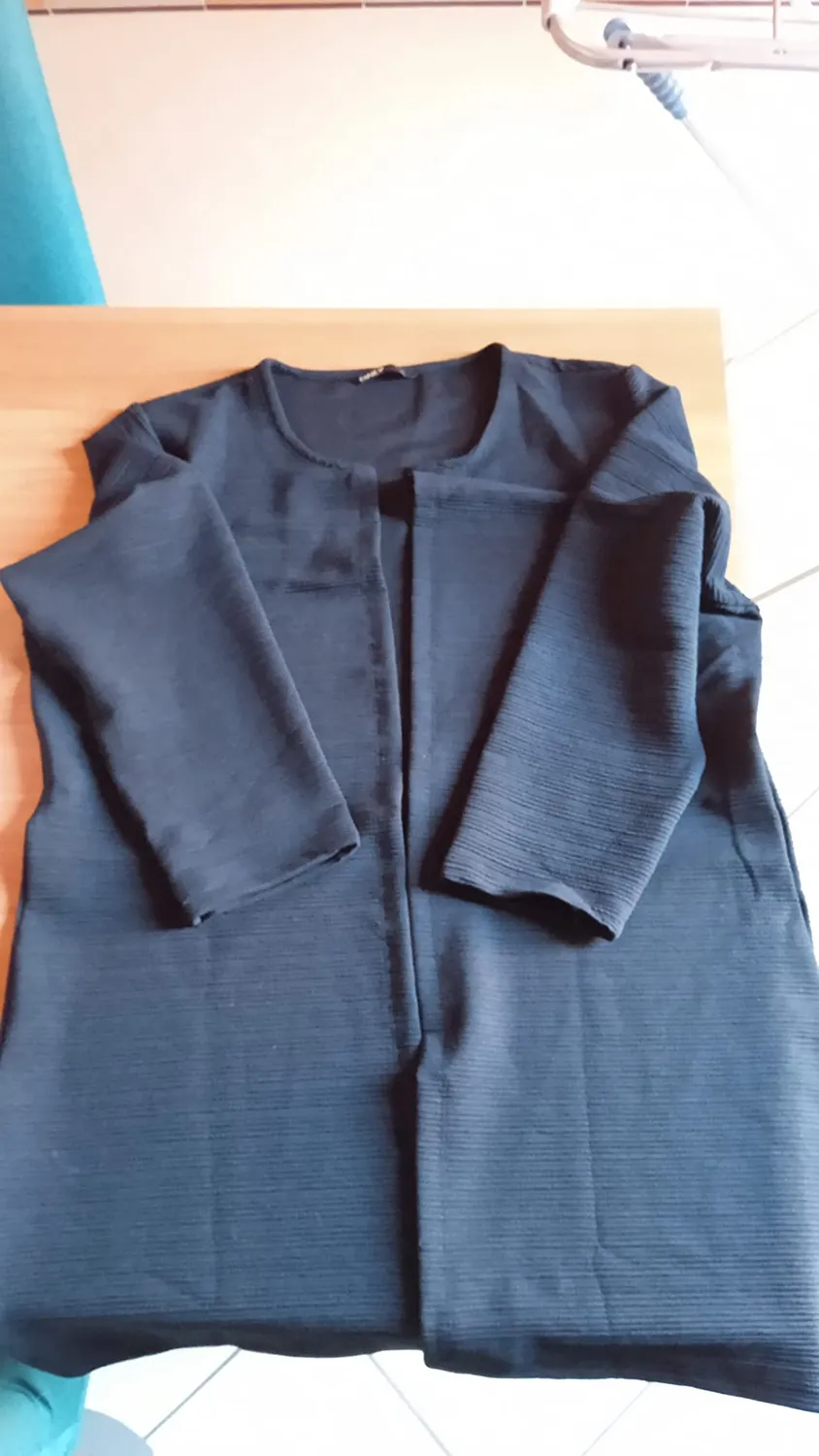 Only Cardigan Long Loose cardigan donna nero lungo