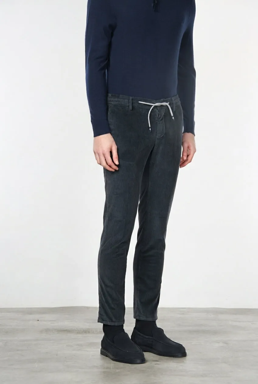 Mason's Milano Jogger Chino Uomo Grigio Scuro Extra Slim