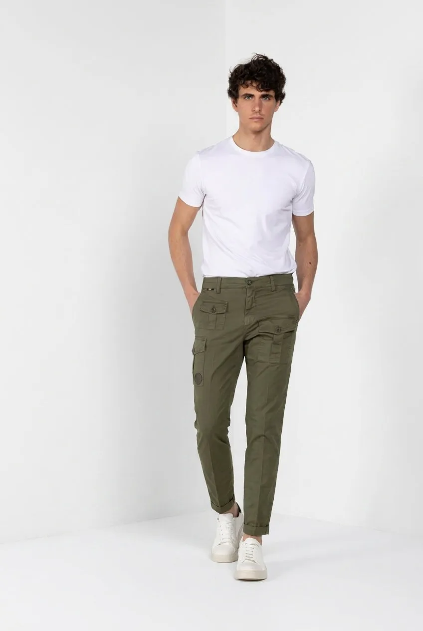 Mason's George Coolpocket Cargo Verde Scuro Carrot