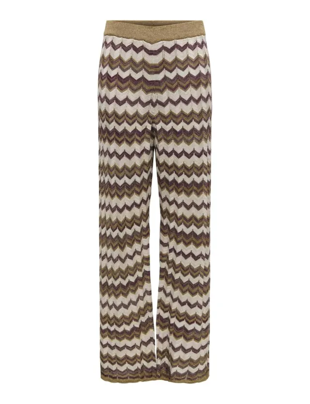 ONLY ONLAster pantaloni maglia glitter S neri