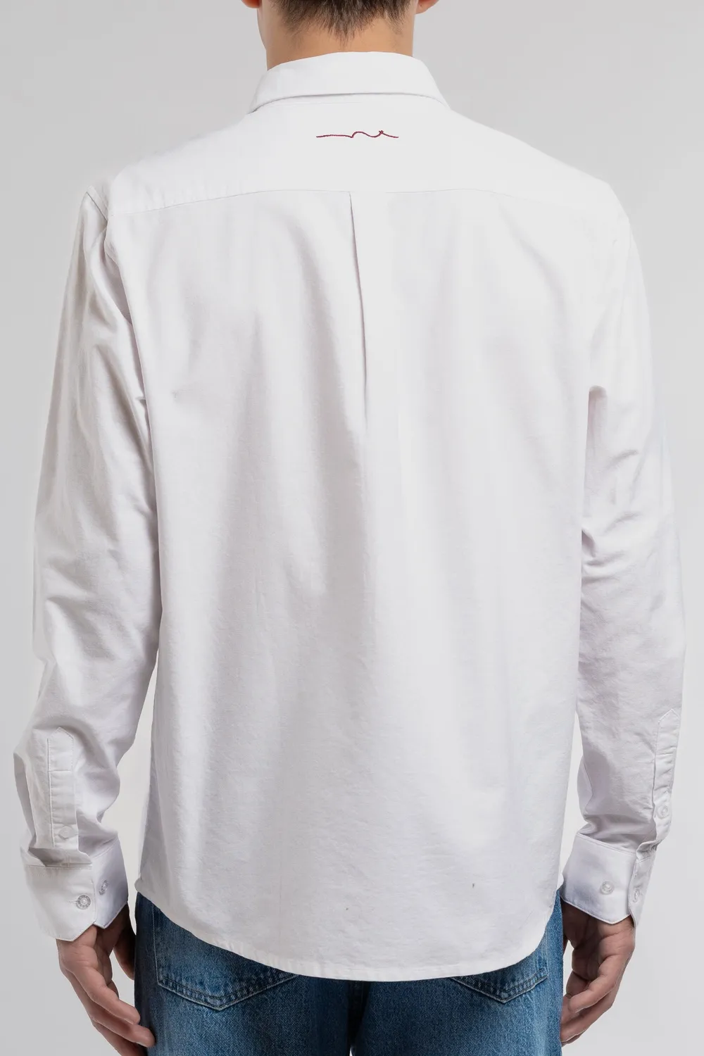 Teddy Smith C-Stan ML Camicia Bianca Oxford Cotone