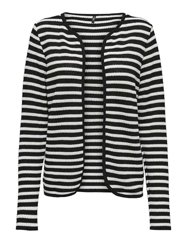 ONLY Onlbirgitte Cardigan Maniche Lunghe Nero