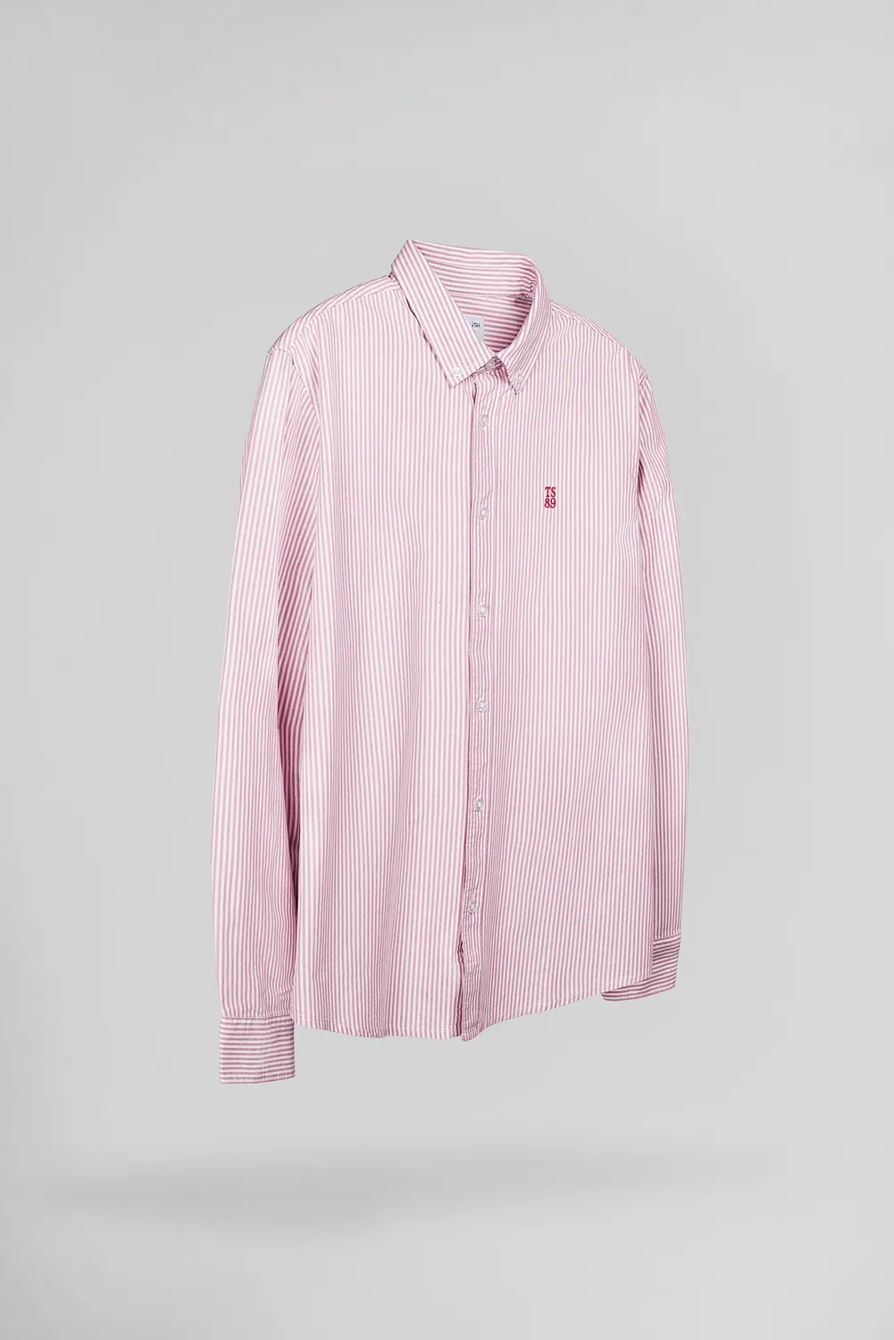 Teddy Smith C-Stanley ML camicia uomo oxford righe rosse