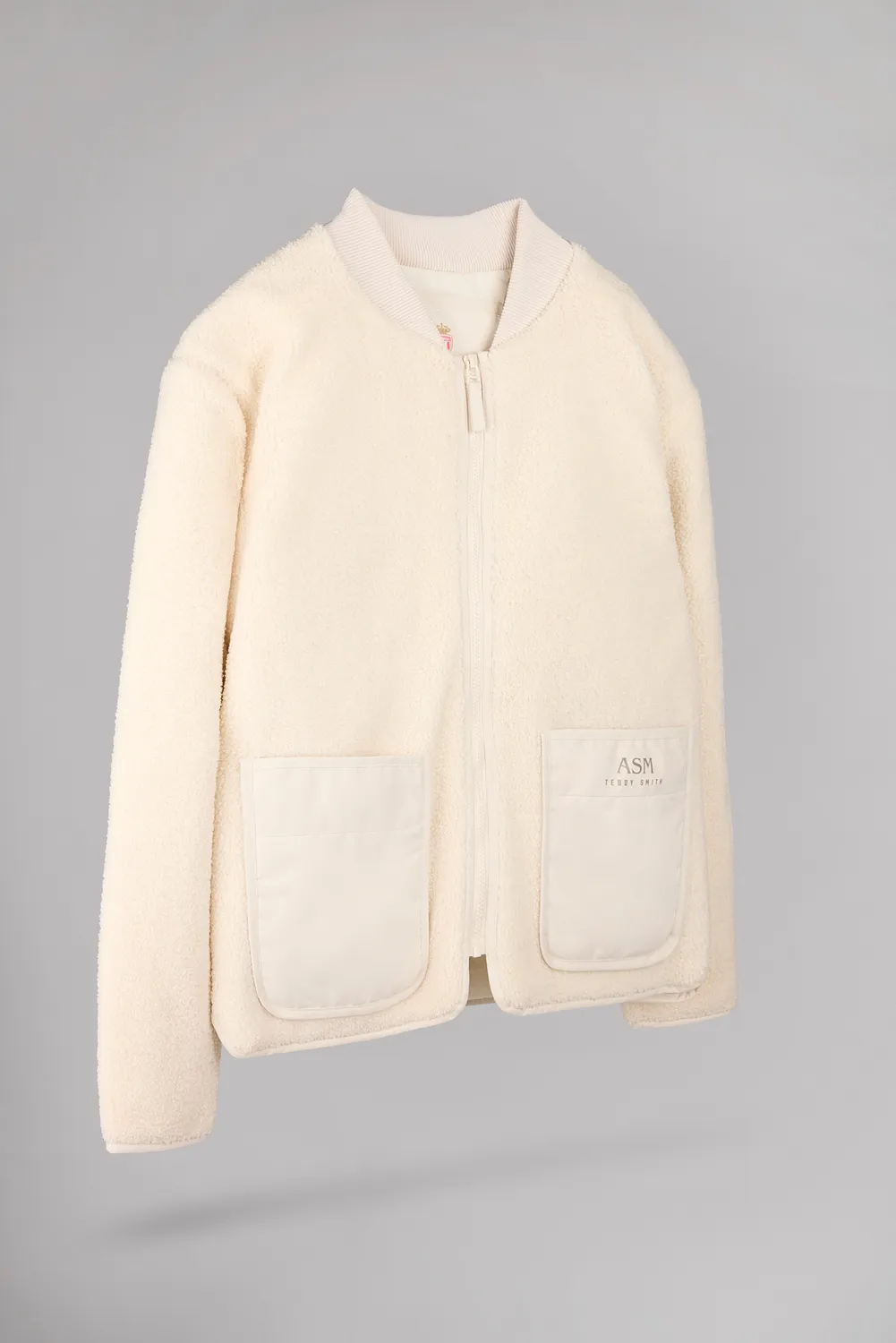 Teddy Smith B-Fentz giacca sherpa uomo cream pile