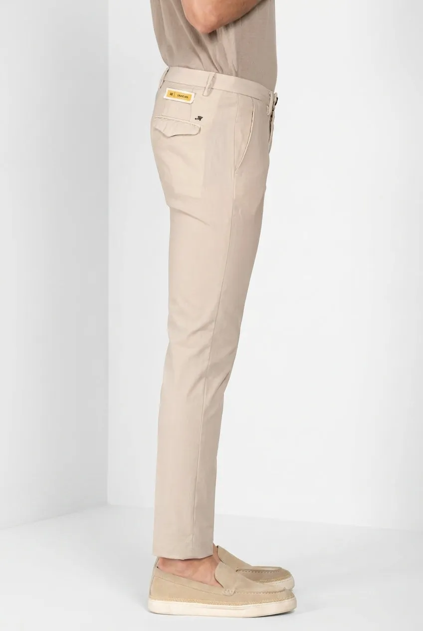 Mason's Torino City chino uomo bianco slim lana