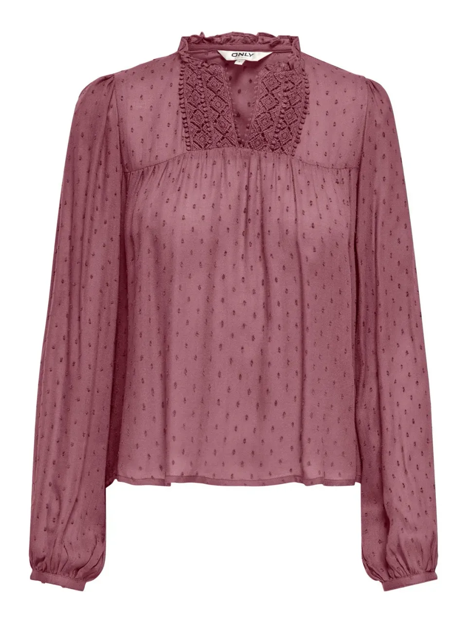 ONLY Onlgeza LS Dobby Tape top cloud dancer M