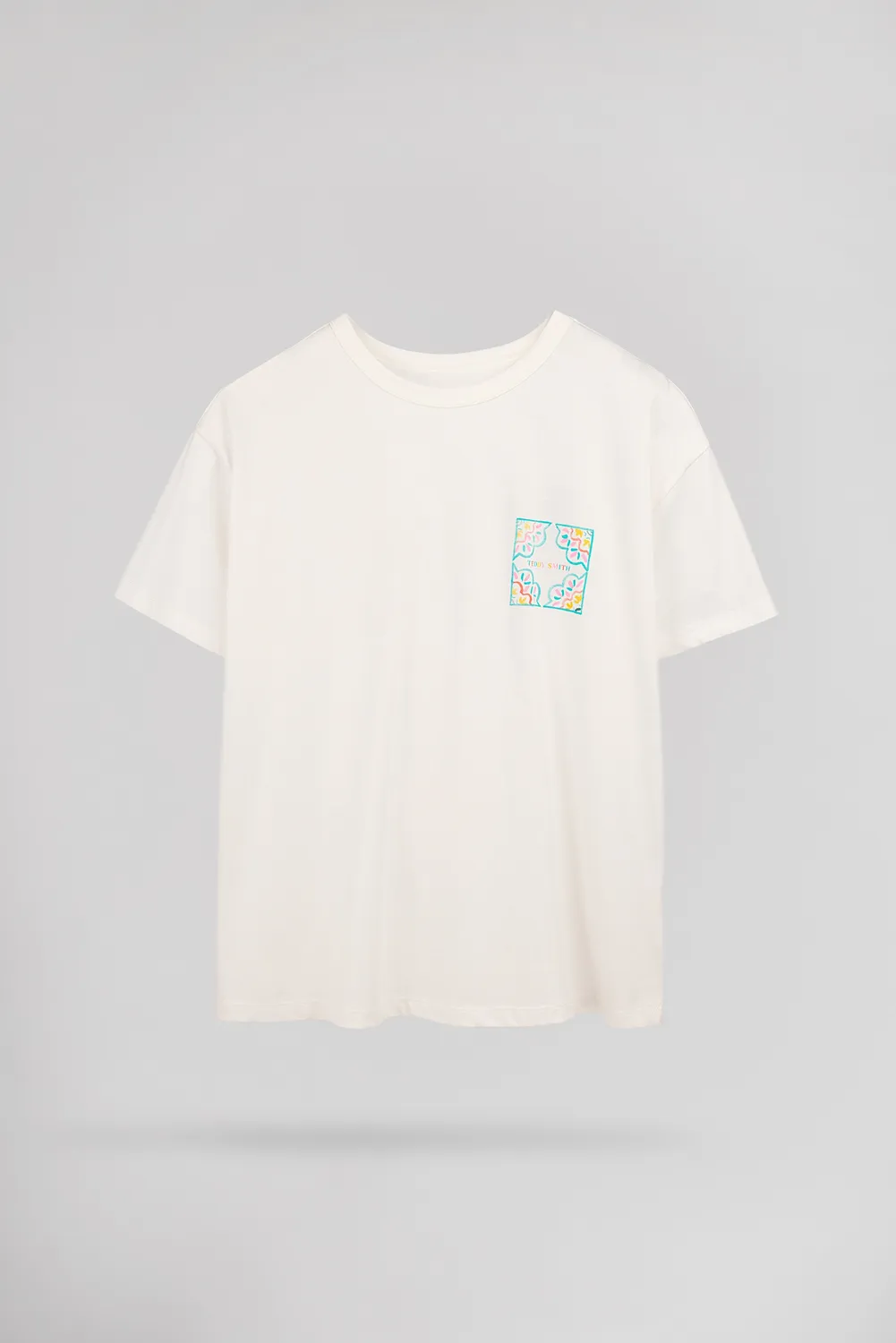Teddy Smith T-Mosaique MC t-shirt oversize bianca donna