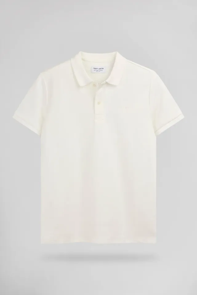 Teddy Smith P-Joel MC Polo Uomo Middle White Jersey Pesante