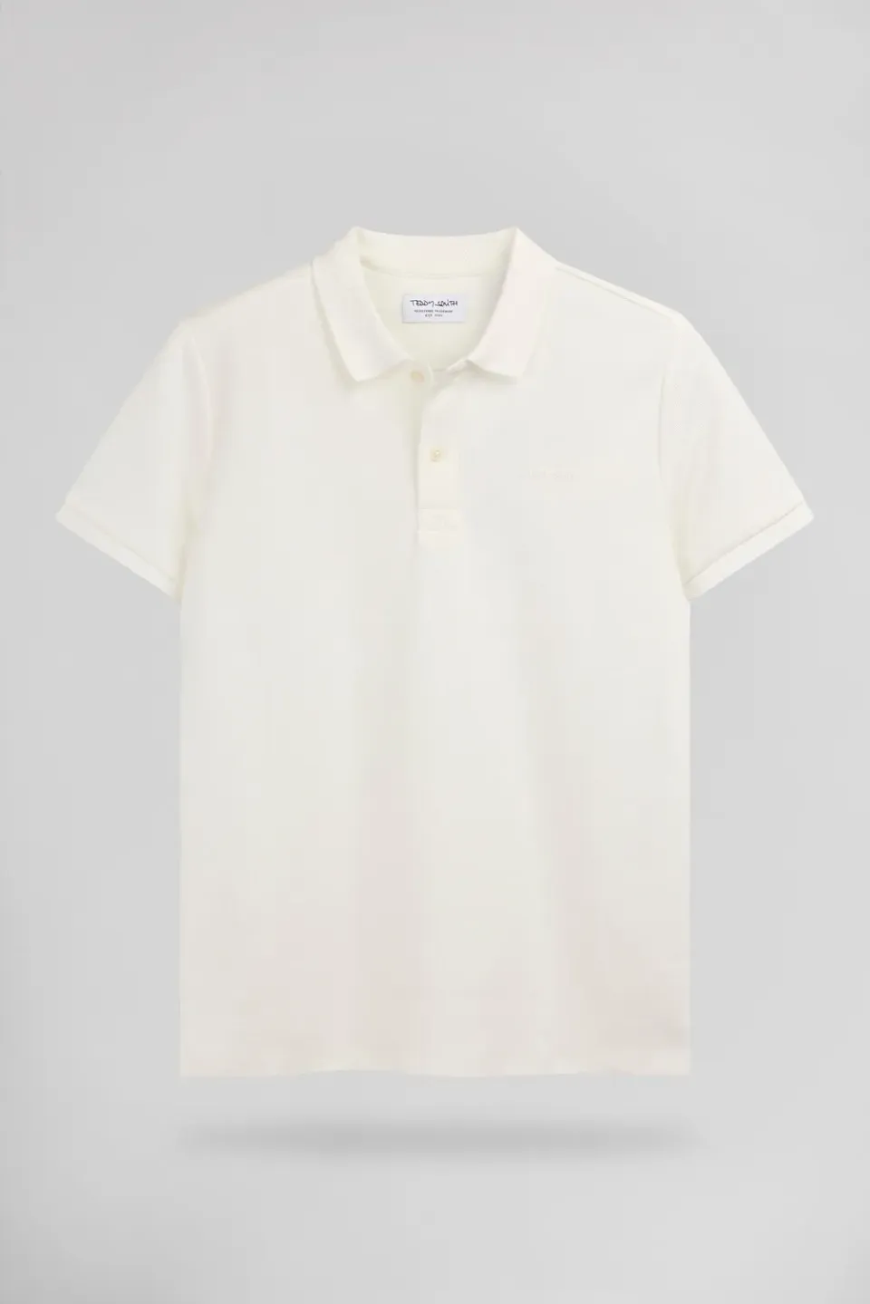 Teddy Smith P-Joel MC Polo Uomo Middle White Jersey Pesante