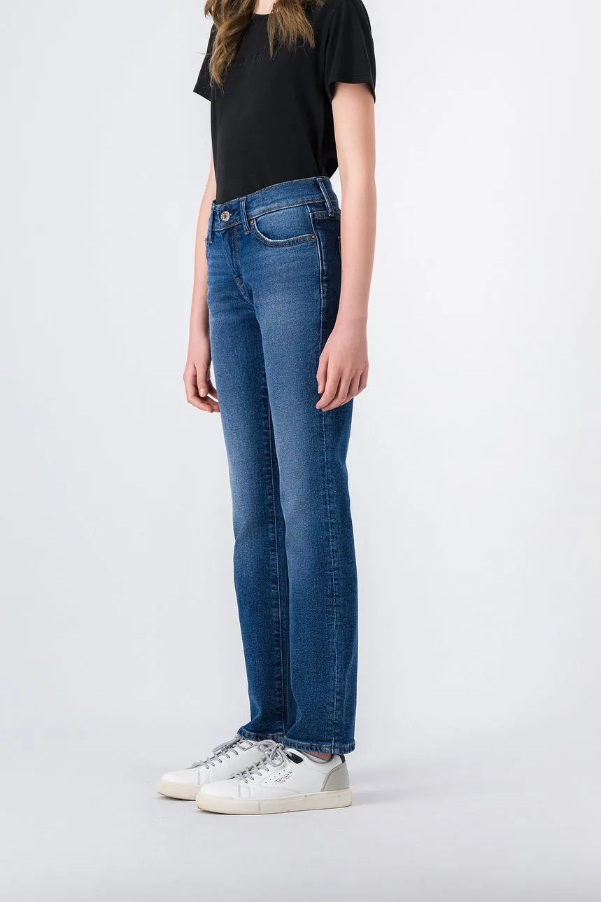 Teddy Smith P-Pepper Jeans Bambina Indaco Elasticizzato