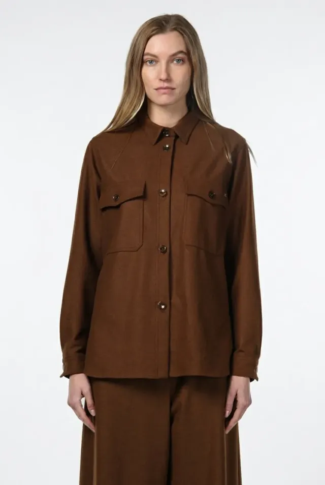 Mason's City Field giacca donna jersey marrone chiaro invernale