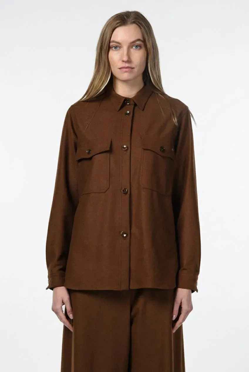 Mason's City Field giacca donna jersey marrone chiaro invernale