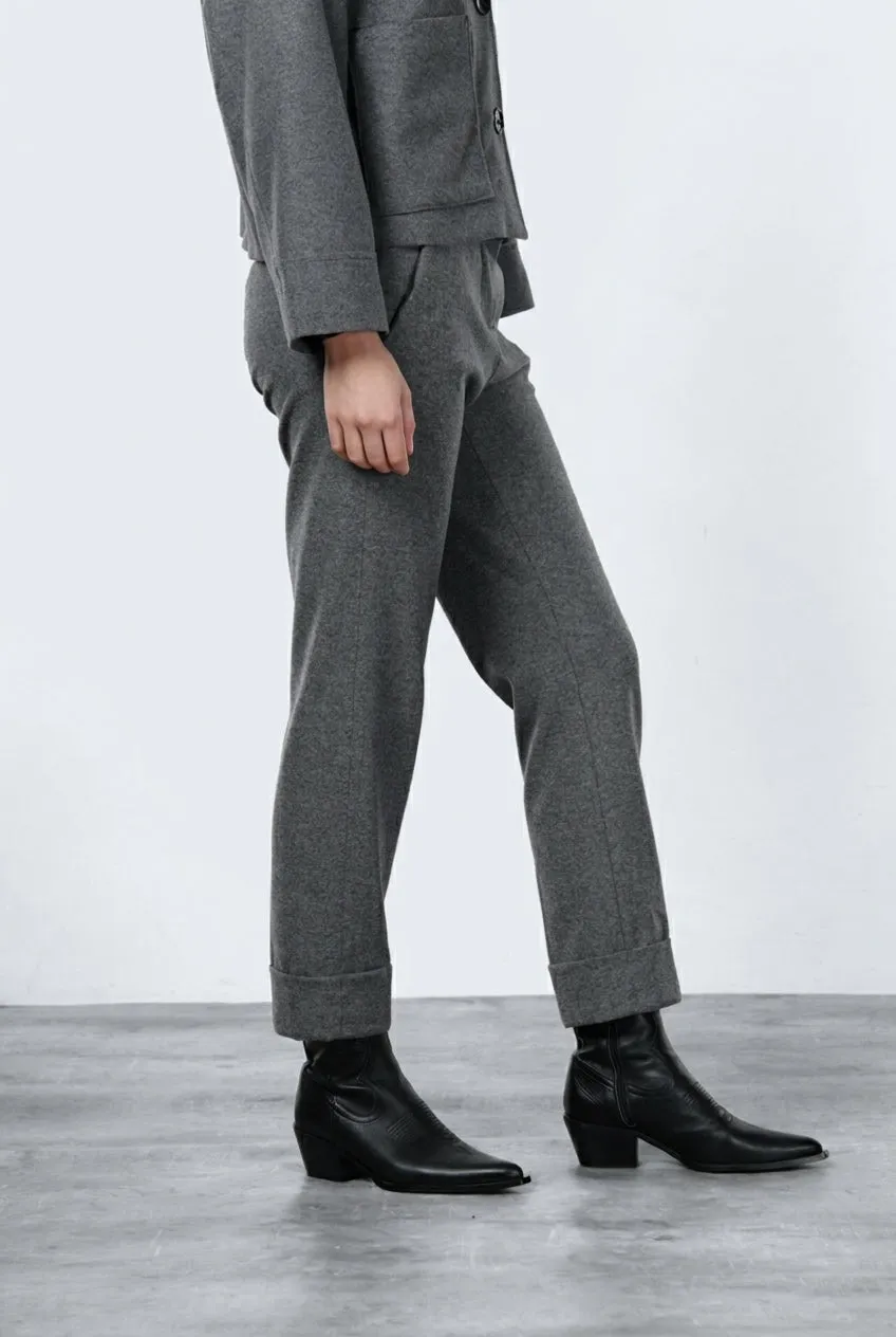 Mason's New York Carrot chino donna grigio jersey